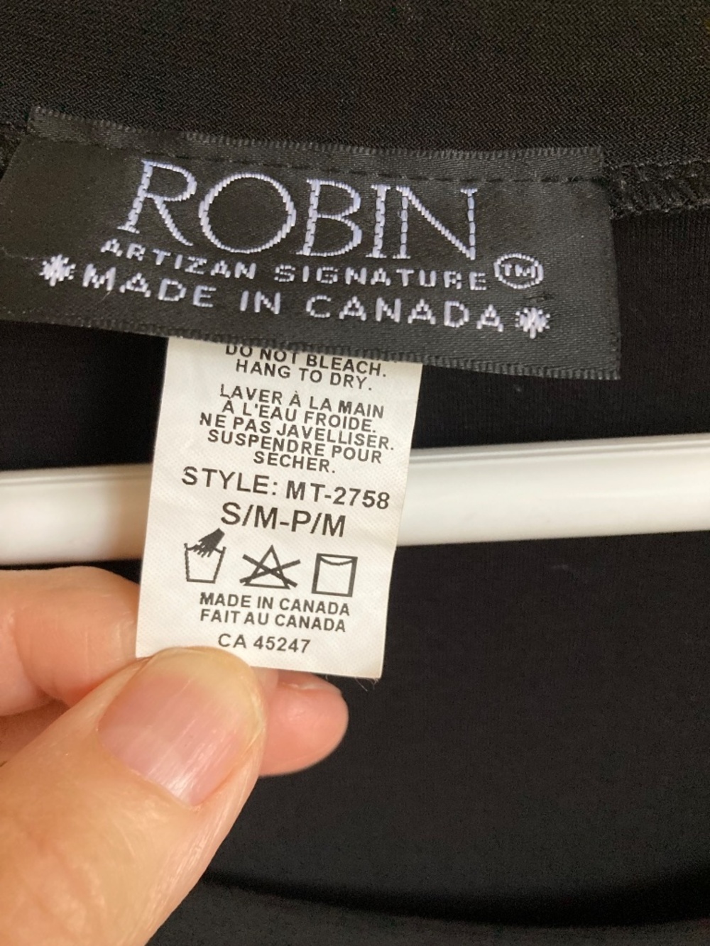 Robin Artizan Signature Black Asymmetric Tunic S/M - Picture 4 of 4